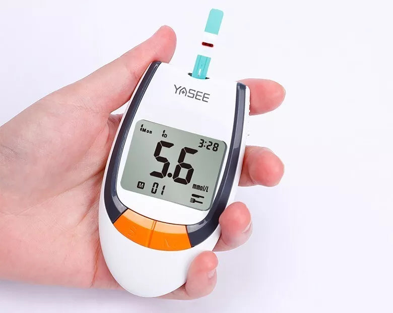 MEDIDOR DE LA GLUCOSA EN SANGRE + KIT DE LÁPIZ DE LANCET, LANCETA Y AGUJAS DE EXTRACCIÓN